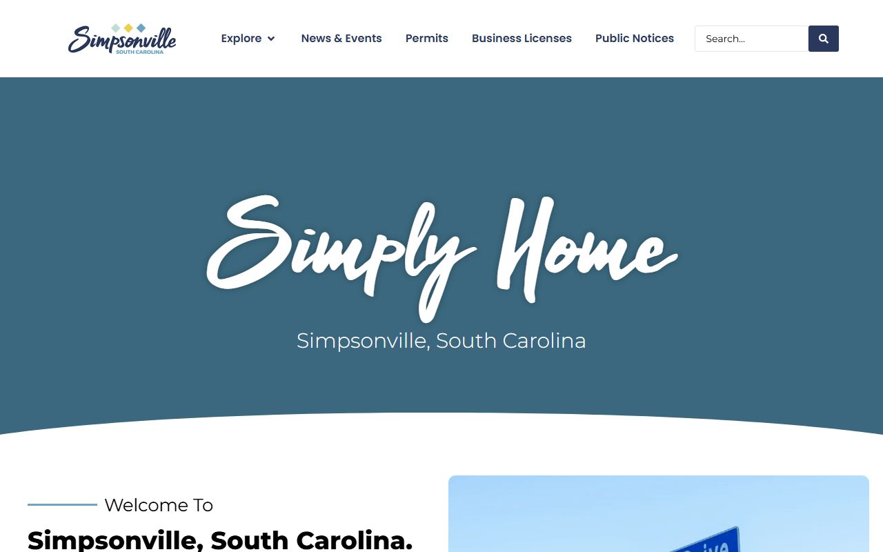 City of Simpsonville official website related to Simpsonville probate court records