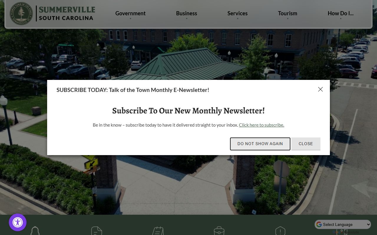 Town of Summerville official website related to Summerville probate court records