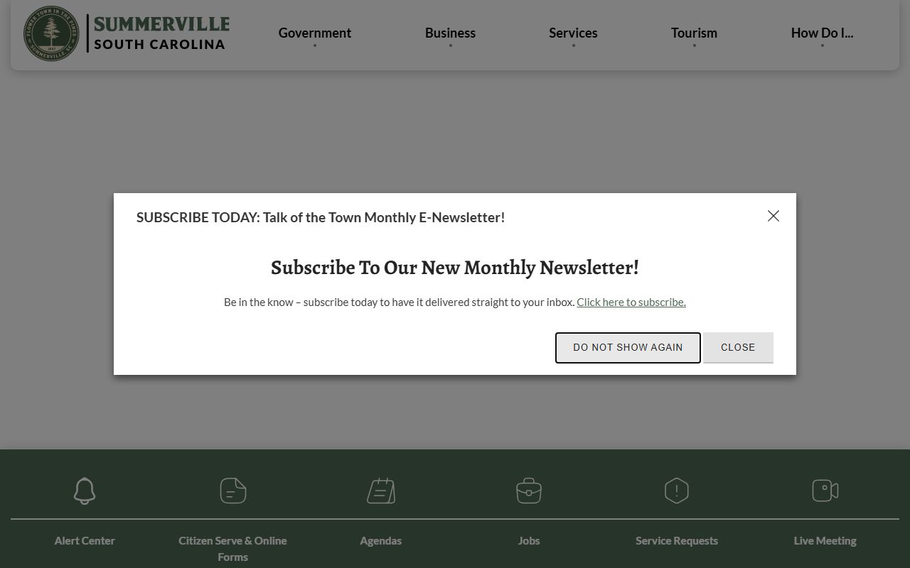 Town of Summerville in Dorchester County where probate court records govern estate administration