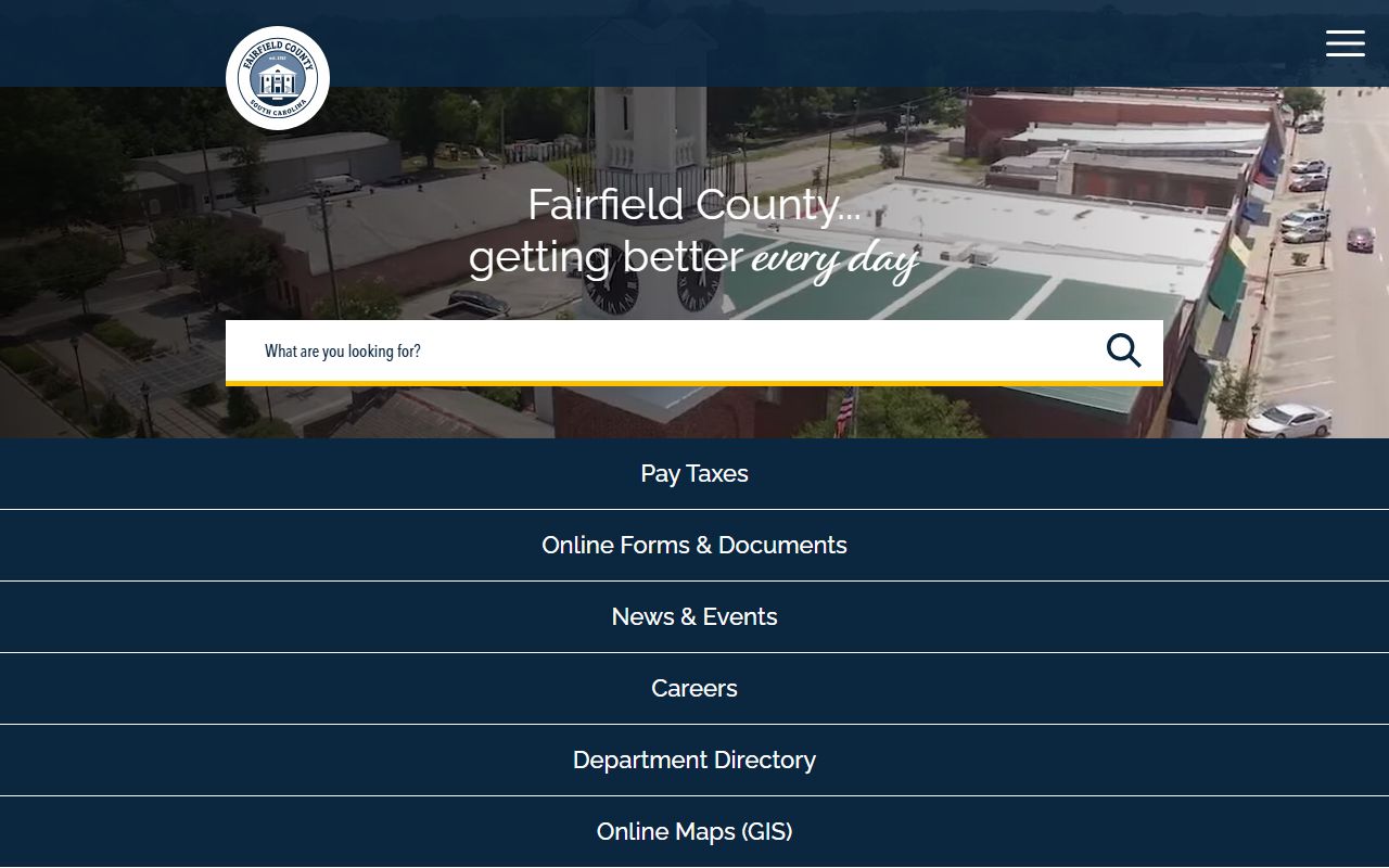 Fairfield County official website with contact information for Fairfield County probate court records access