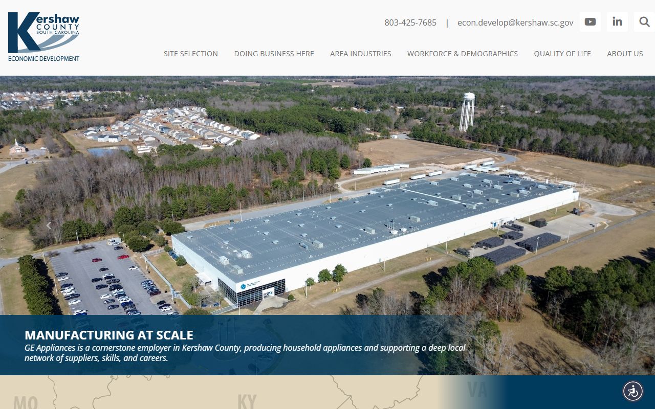 Kershaw County economic development and probate court records information